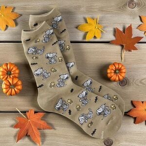 American Eagle AE Peanuts Snoopy Halloween Mummy Socks One Size NWT